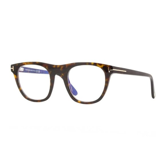 NEW TOM FORD FT5895-B/S 052 EYEGLASSES TF5895-B 052 DARK HAVANA MEN SQUARE - Picture 1 of 3